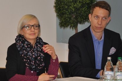 Die beiden neuen Kampagne-Botschafter Kerstin Drescher und Henry Kniesche